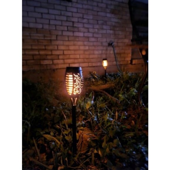 Solar Lights Outdoor 8Pack Solar Torch Light with Flickering Flame Waterproof - Picture 1 of 2